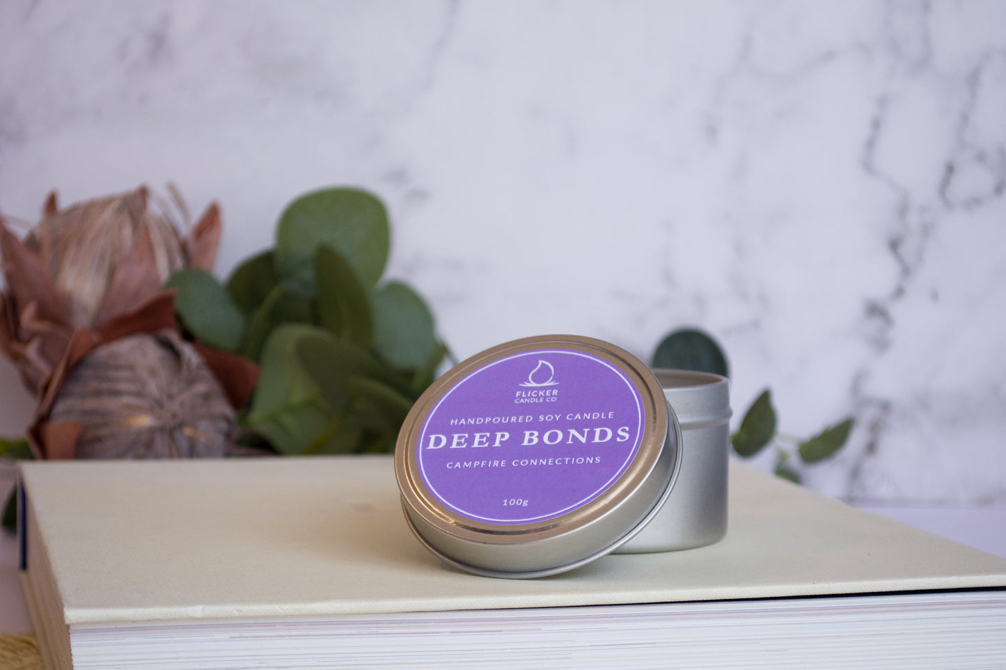 Deep Bonds Tin Candle