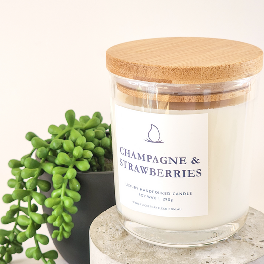 Champagne & Strawberries Candle