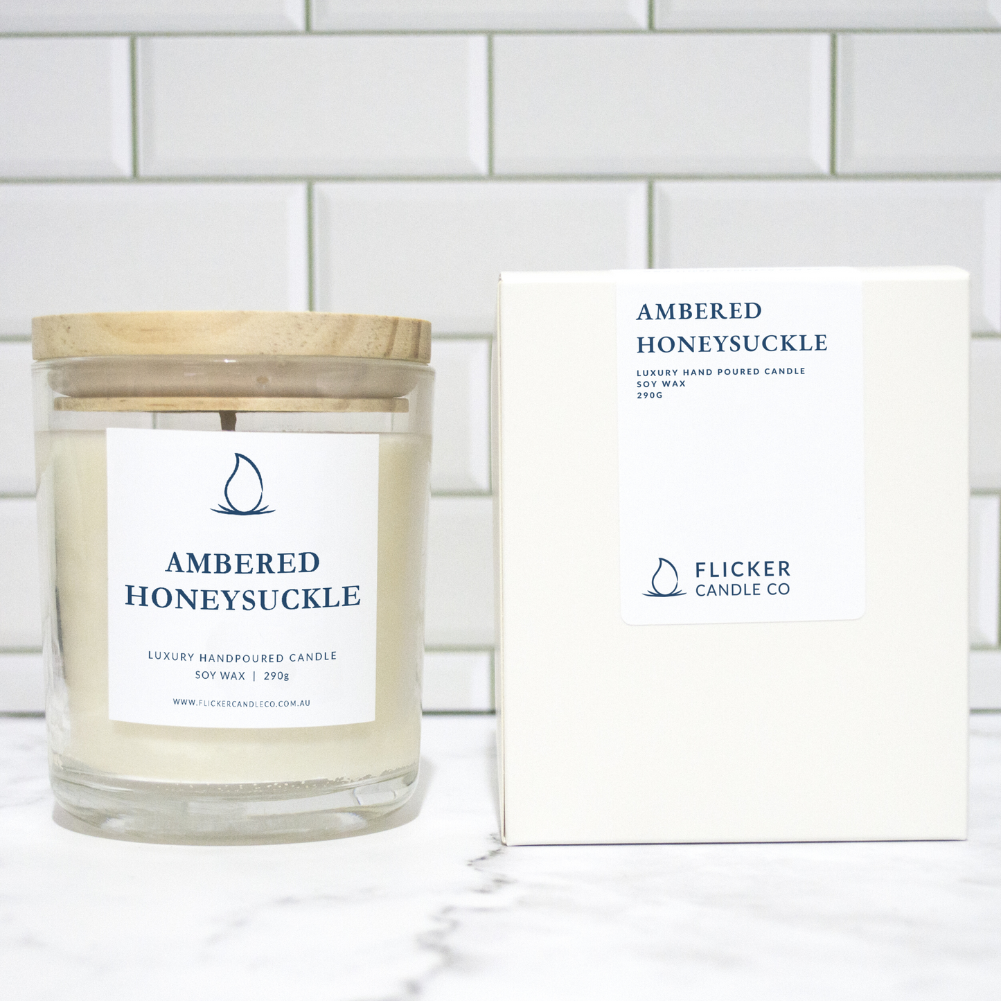Ambered Honeysuckle Candle