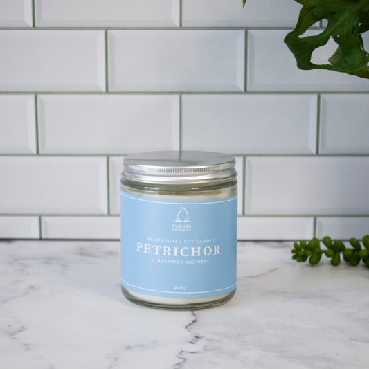 Soy Wax Glass Petrichor Candle Dreamers Collection