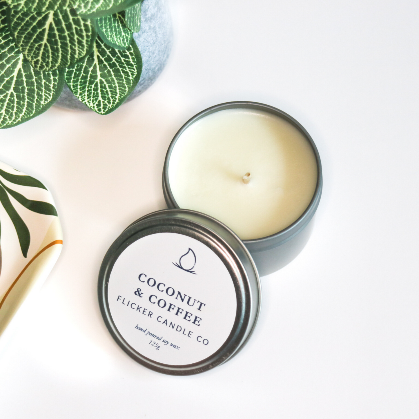 Coconut & Coffee Tin Candle